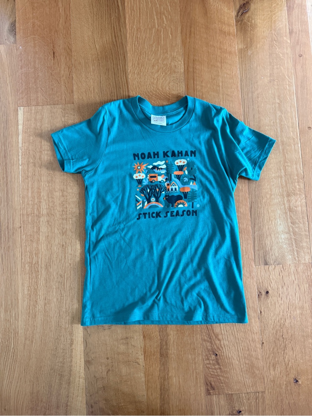 Kids' Green Noah Kahan Stick Season T-Shirt